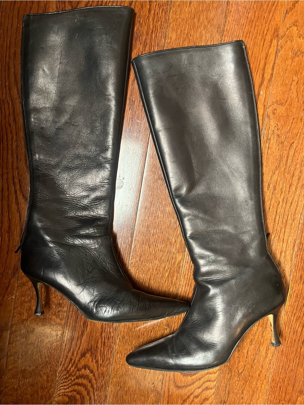 Manolo blahnik inspired heeled boots